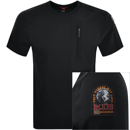 Parajumpers Patch T Shirt Black Mainline Menswear Sweden